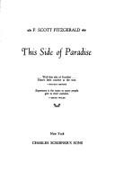 Francis Scott Fitzgerald: This side of paradise (Hardcover, 1977, Scribner)