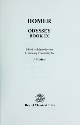 Homère: Odyssey IX (Paperback, Duckworth Publishing, Bristol Classical Press)
