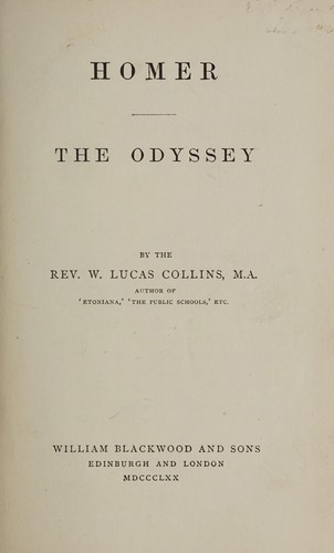 Homère: The Odyssey (1870, W. Blackwood and Sons)